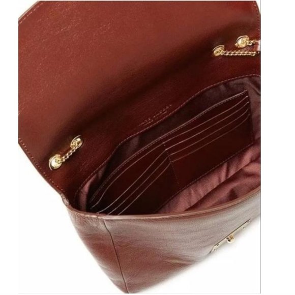 Marc Jacobs Leather Mini Polly Crossbody Key Lock Closure Chain Handbag - Picture 14 of 15